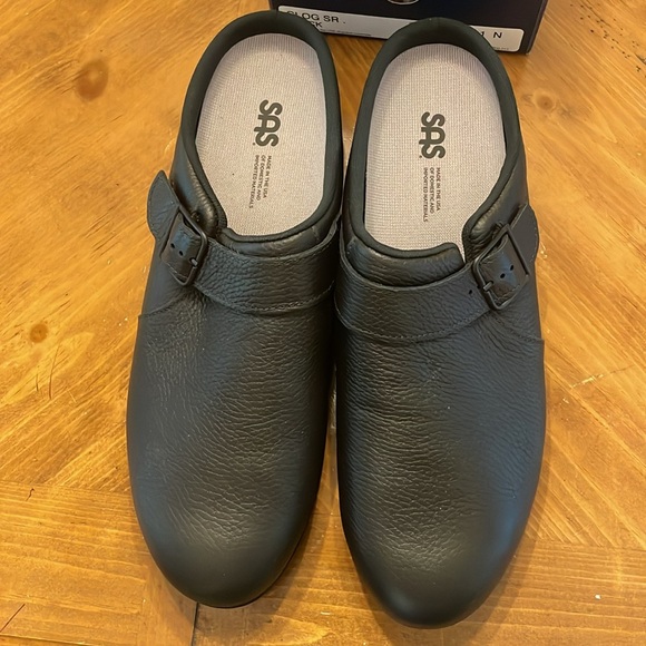 Women's SAS, Hinny Clog HINNY CHESTNUT Chestnut LEATHER